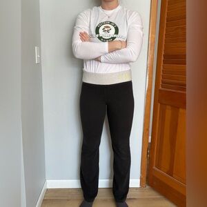 Black Women's PINK Bootcut Yoga Pants